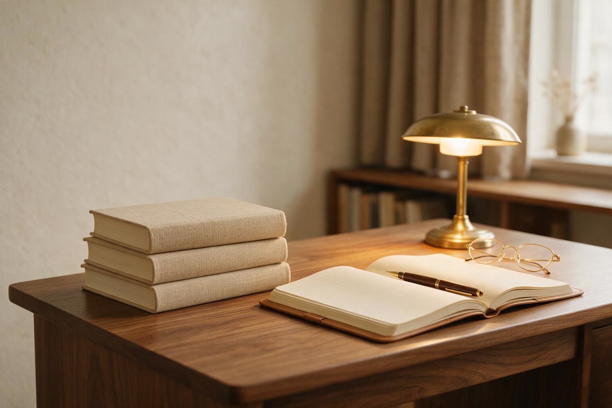 Assessment materials in a warm office